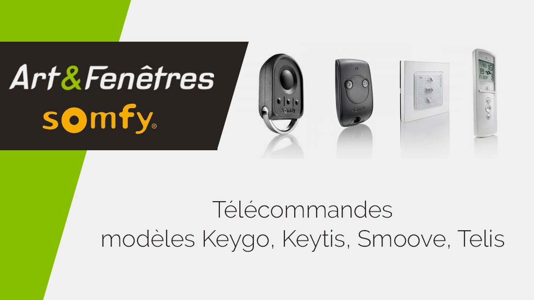 telecommandes-somfy modèles Keygo, Keytis, Smoove, Telis
