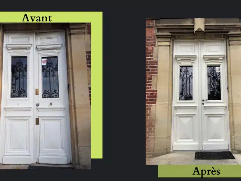 porte d'entrée bois
