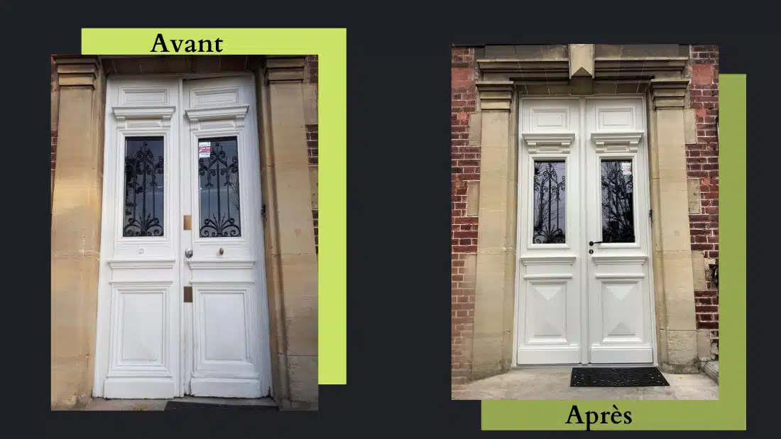 porte d'entrée bois